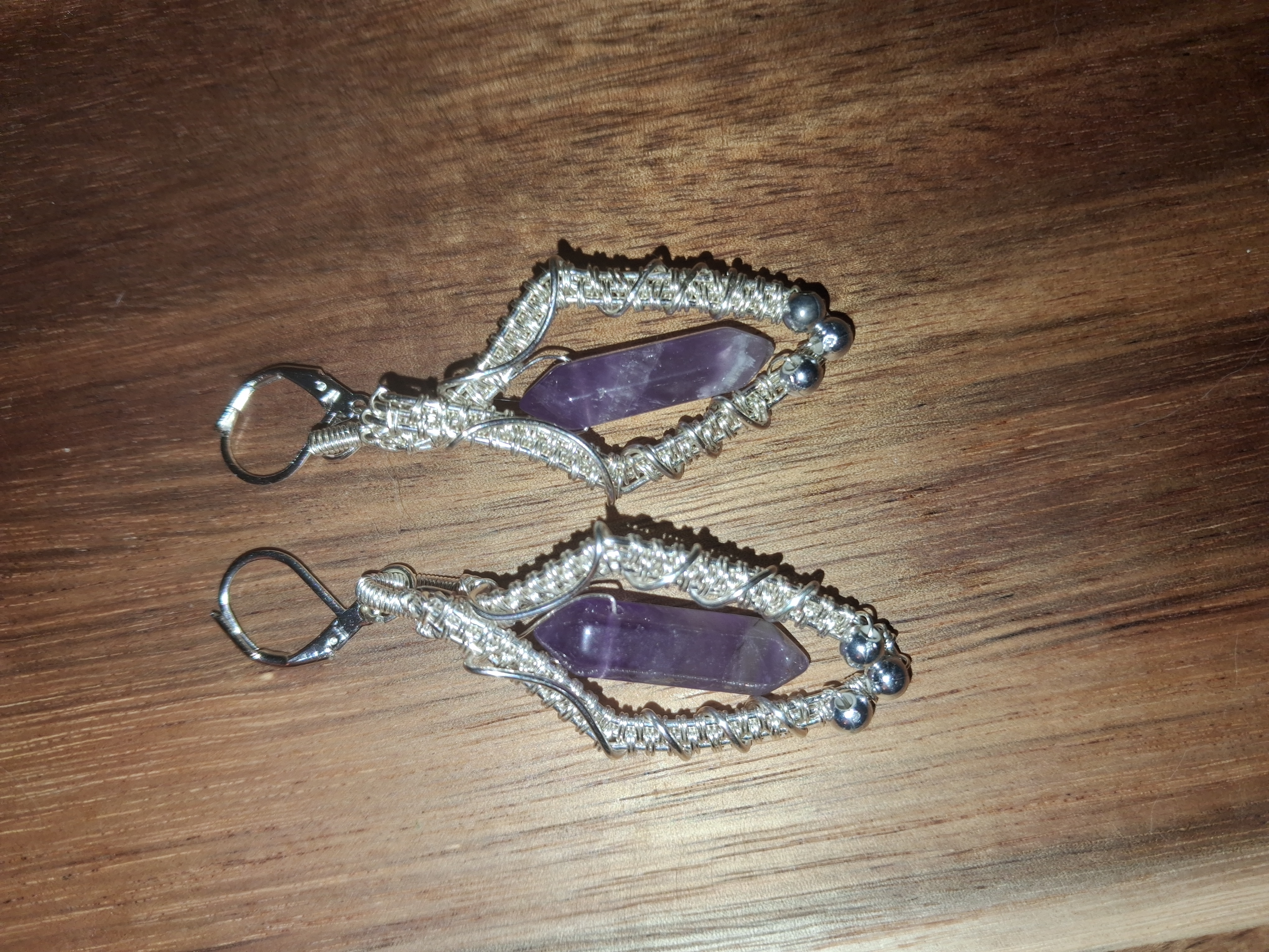 "My Rock, My Shield" Amethyst Earrings